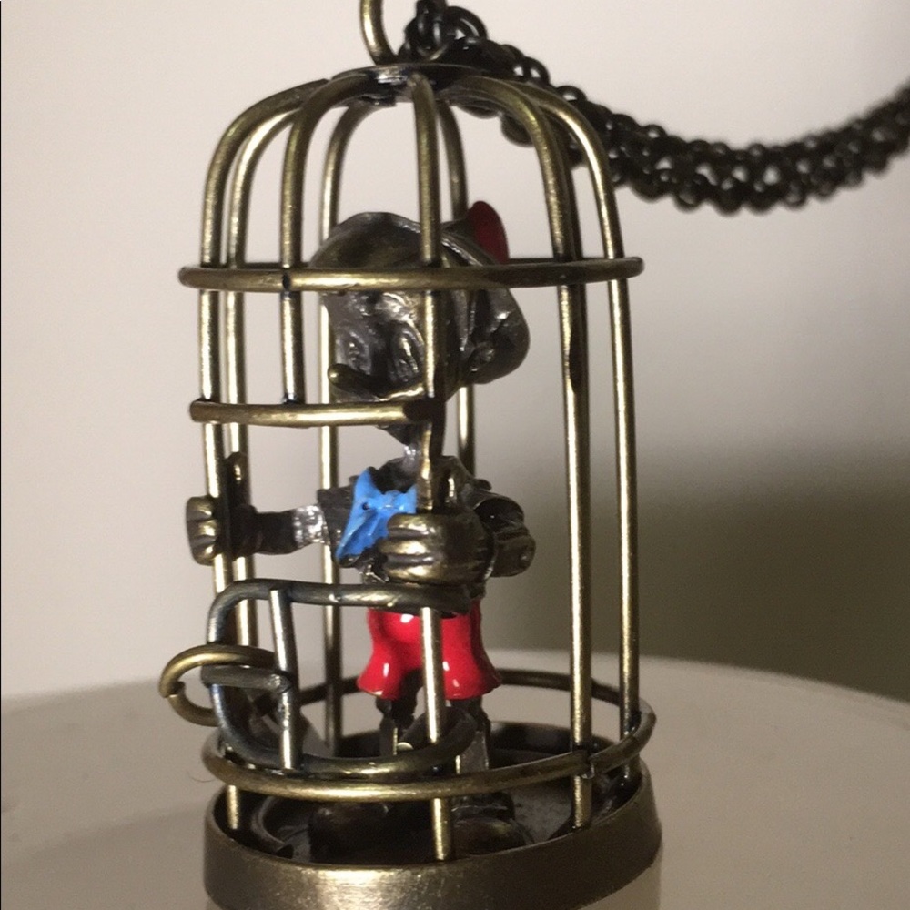 Caged Pinocchio Necklace